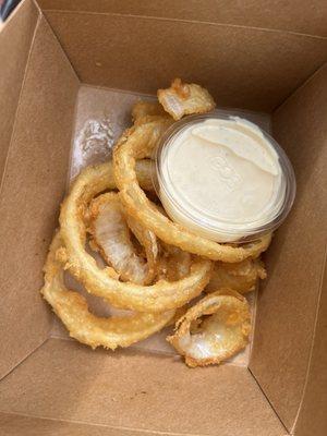 Onion rings (+$6 from the lobster roll order)