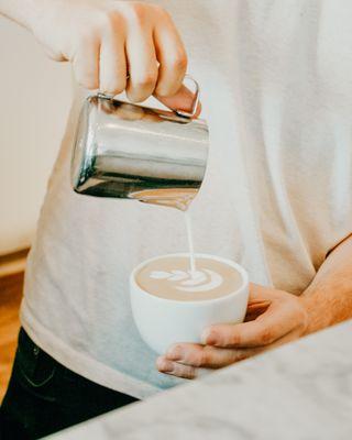 Our espresso bar makes specially crafted drinks from Counter Culture beans.  Enjoy a latte, cappuccino, cortado, or monthly feature drink!