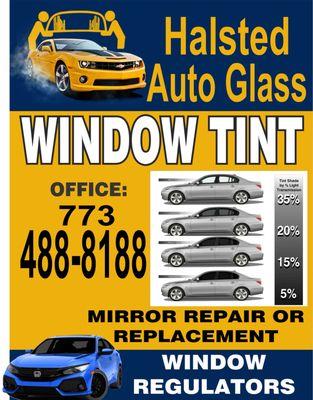 Halsted Auto Glass - Window Tint, Mirror Repair or Replacement