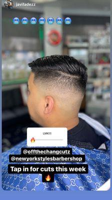 Medium skin fade