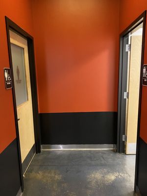 Men's and Women's bathrooms