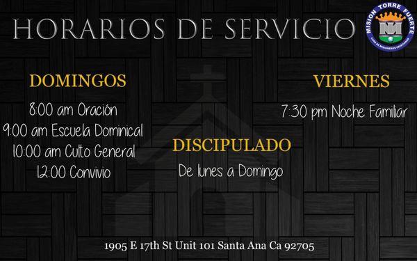 Horarios