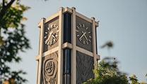 Demaray Hall's clock tower