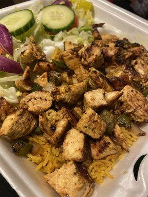 Chicken Over Rice Platter