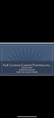 E.E Custom cabinet painting Inc.