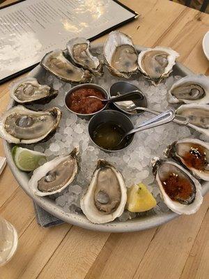 Daily Selections of Oysters