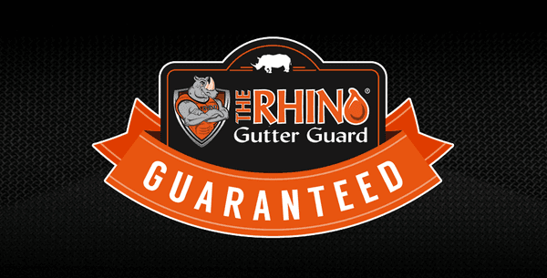 Our 20-year guarantee states that your gutters will never clog while protected by THE RHINO.