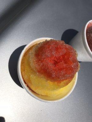 Mango cherry shaved ice