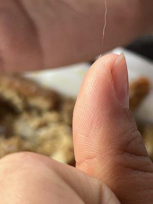 hair in food