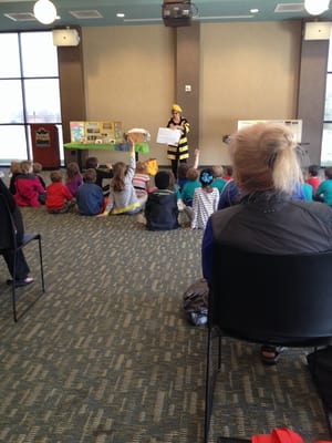 Our library is FAB! A multipurpose room for events as well as a huge children's area and second floor reserved for adults.