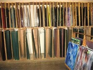 Choose from a large selection of stained glass, fusing glass, and architectural glass