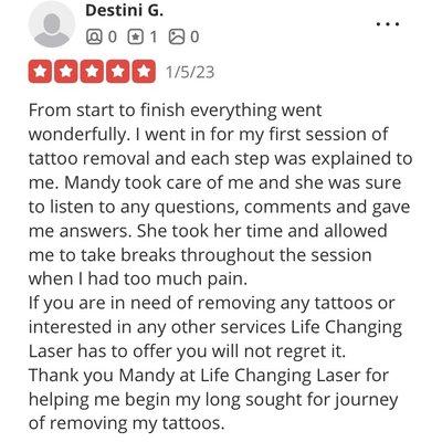 A review that isn't showing up on Yelp! Anymore...