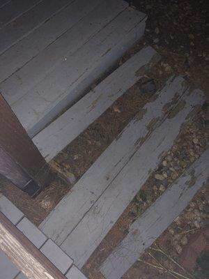 Dry Rotted Steps