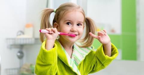 Teach children good oral hygiene habits early.  Brush twice a day and floss every day