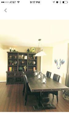 Table and bookcase from the Iron Star in Fort Scott Kansas