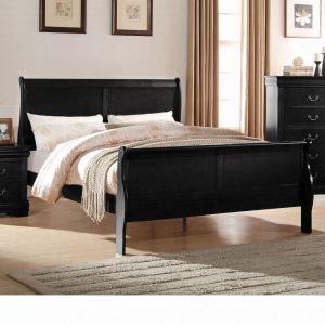 Louis Philippe Full size bed - in Black 

$299