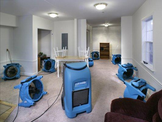 Water damage drying