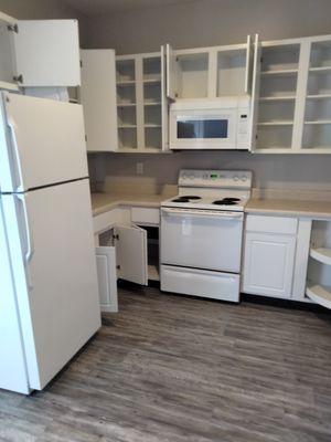 Vinyl flooring job kitchen also housekeeping