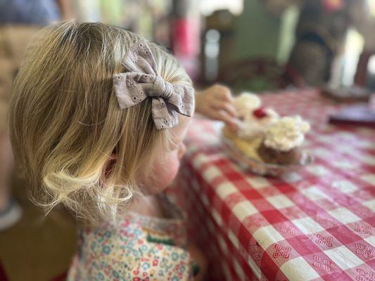 Kids love the ice-cream shop!