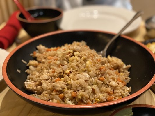 Chicken and vegetable fried rice