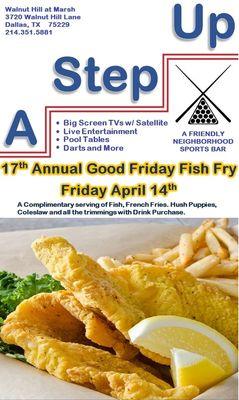 17th Annual Good Friday Fish Fry.