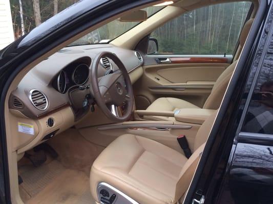 Interior looks just as good with carpet dye and leather treatment.