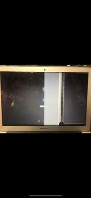 We also fix laptops. This is a before and after photo of LCD replacement on MacBook Air