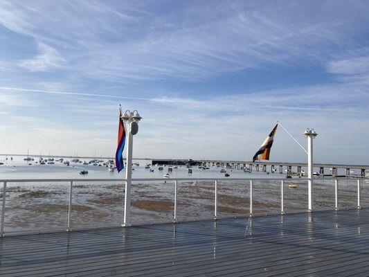 Yoga facing the beach at Boatslip