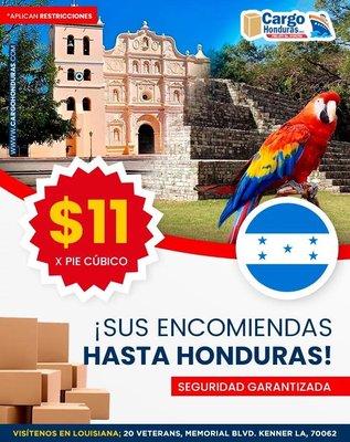 Envía a Honduras sin importar lo que pese