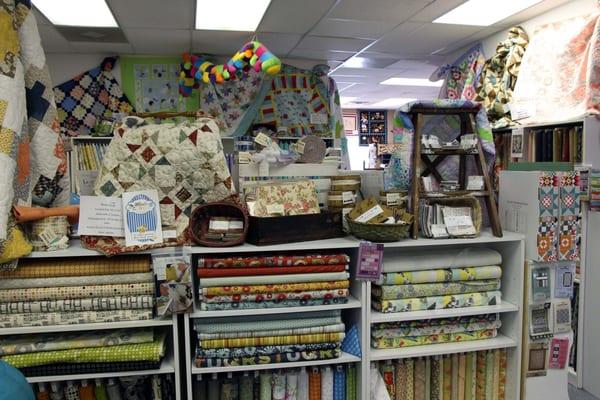 Lots of cute fabrics.