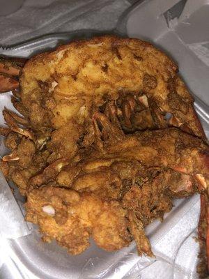 Fried lobster tail