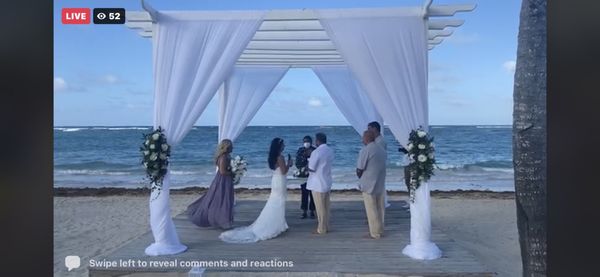 Congratulations Ashley and PJ  Destination wedding Punta Cana