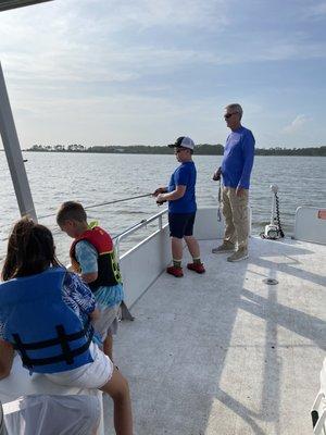 Captain Joe with our grandkids