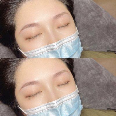 Micro blading eyebrow (semi-permanent eyebrows tattoo)