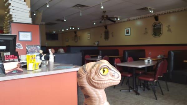 Bob the Raptor Says "These Mammals have a nice dining room."