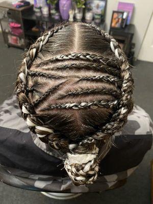 Mens Braids (Puerto Rican Flag)