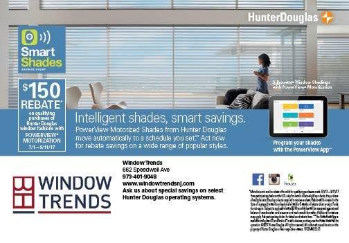 Smart Shades Savings Event valuable rebates available Call Window Trends today 973-401-9048 662 http://www.windowtrendsnj.com