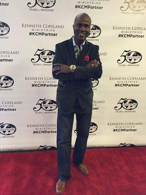 Dr. Rafi Reynolds at Kenneth Copeland's 50th anniversary celebration.