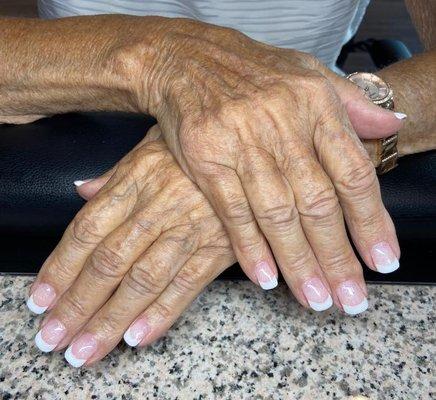 You can never have too many French manicures in your life.