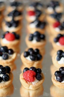 Mini Berries and Cream Tartletts