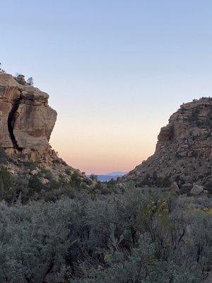 Sunset at Sego Canyon