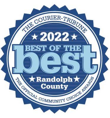 Thank you to our loyal customers for voting Burroughs Plumbing Inc. best  plumber of Randolph County!