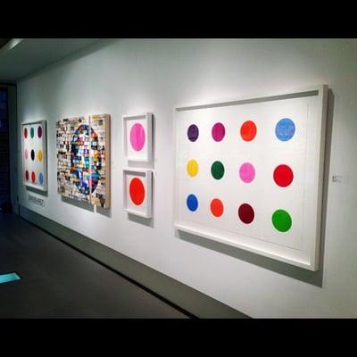 Damien Hirst's dot paintings with mixed media artist James Verbicky.