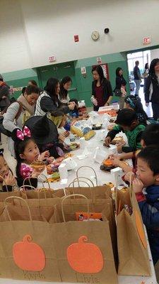 Halloween snack table