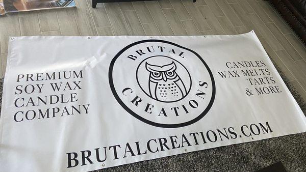 4' x 8' banner printed for our friends over at Brutal Creations