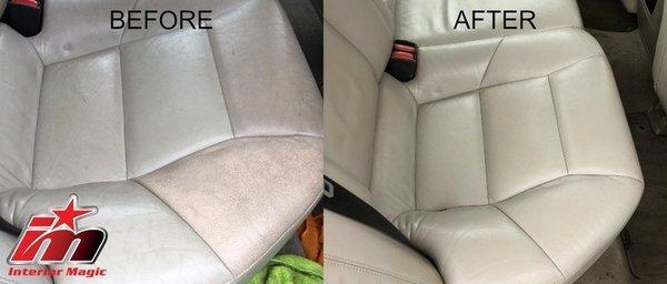 Before and After Leather Dye