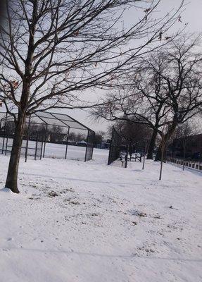 Baseball diamond at west end of the park - it looks better in the summer :)