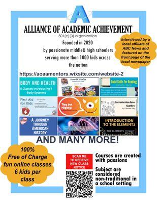 ALLIANCE OF ACADEMIC ACHIEVEMENT