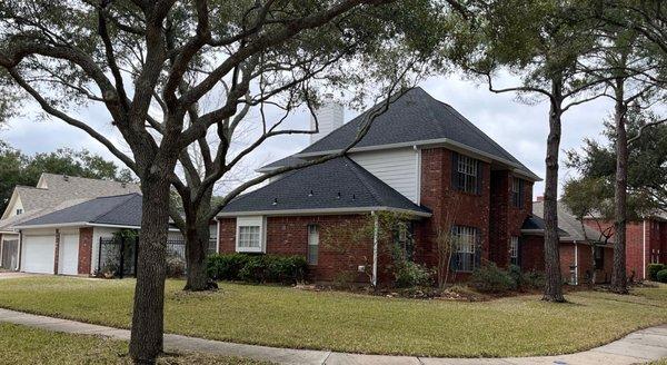 House with new 6 inch gutters