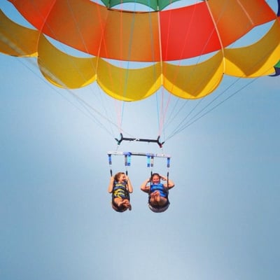 Flying high above the Outer Banks with Corolla Parasail!